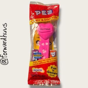 Best Friends Heart PEZ Dispenser – Pink with Hearts – In Package